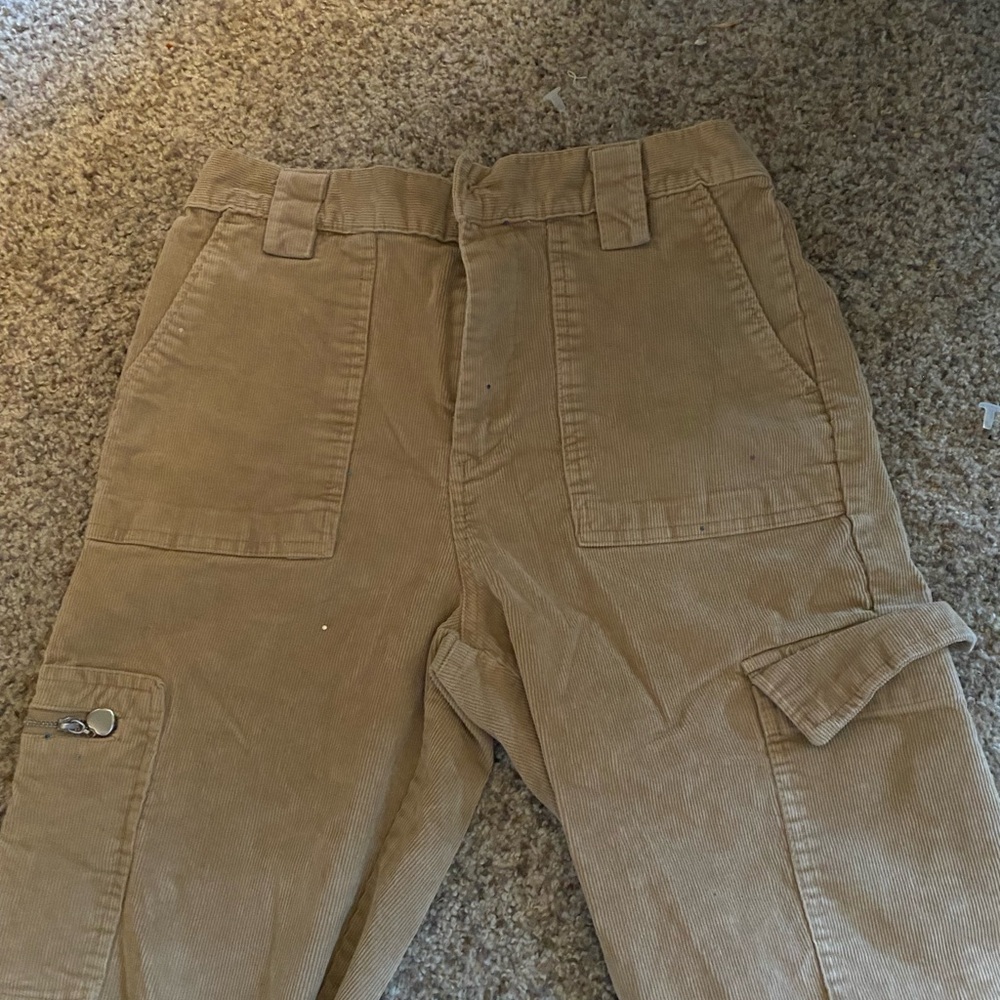 Tan Cargo capris
